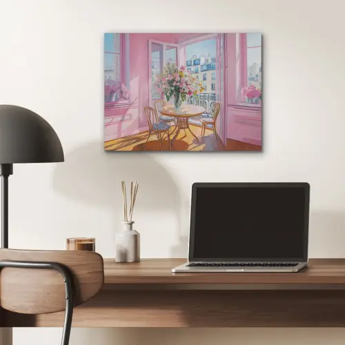 Pink - City - Bloemen PET vilt klein -sfeer5