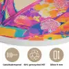 Lama - Kimono - Bloemenkrans - Felroze Akoestische PET Vilt - Rond klein -closeup_NL