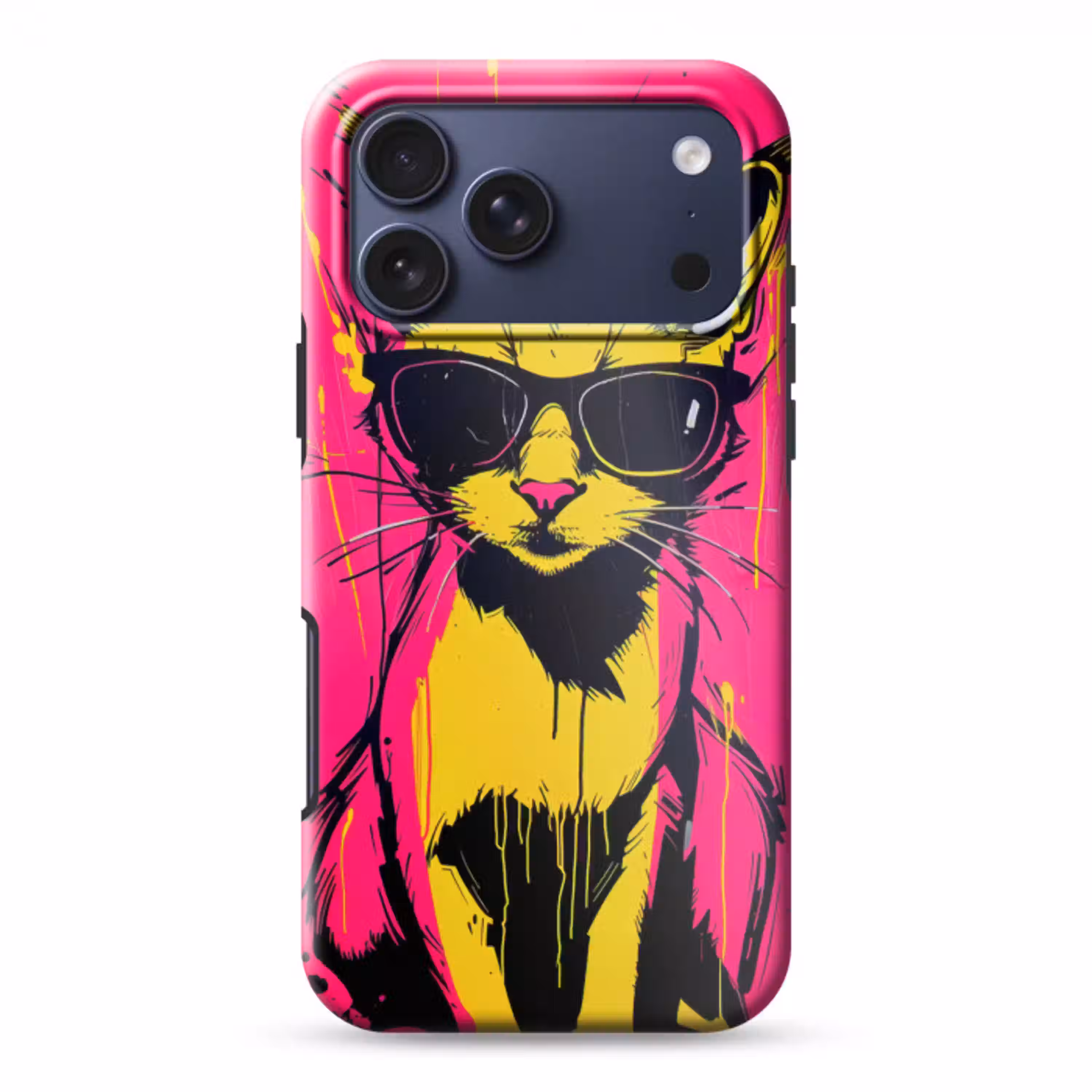 Kat - Art - Zonnebril - Roze Toughcase MagSafe Apple iPhone 17 Pro Max klein -3d
