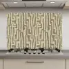 Abstract - Geometrisch - Groen keuken achterwand spatscherm klein 900 -3d_website