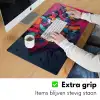 Abstract - Explosie - Neonkleuren Muismat XXL klein -sfeer3