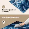 Golven - Blauw - Schuim Inductie beschemer met haakjes klein -ky-schoon-nl