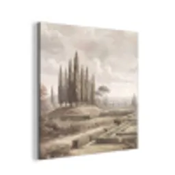 Vallei - Tuin - Natuur - Groen aluminium wit klein -3d
