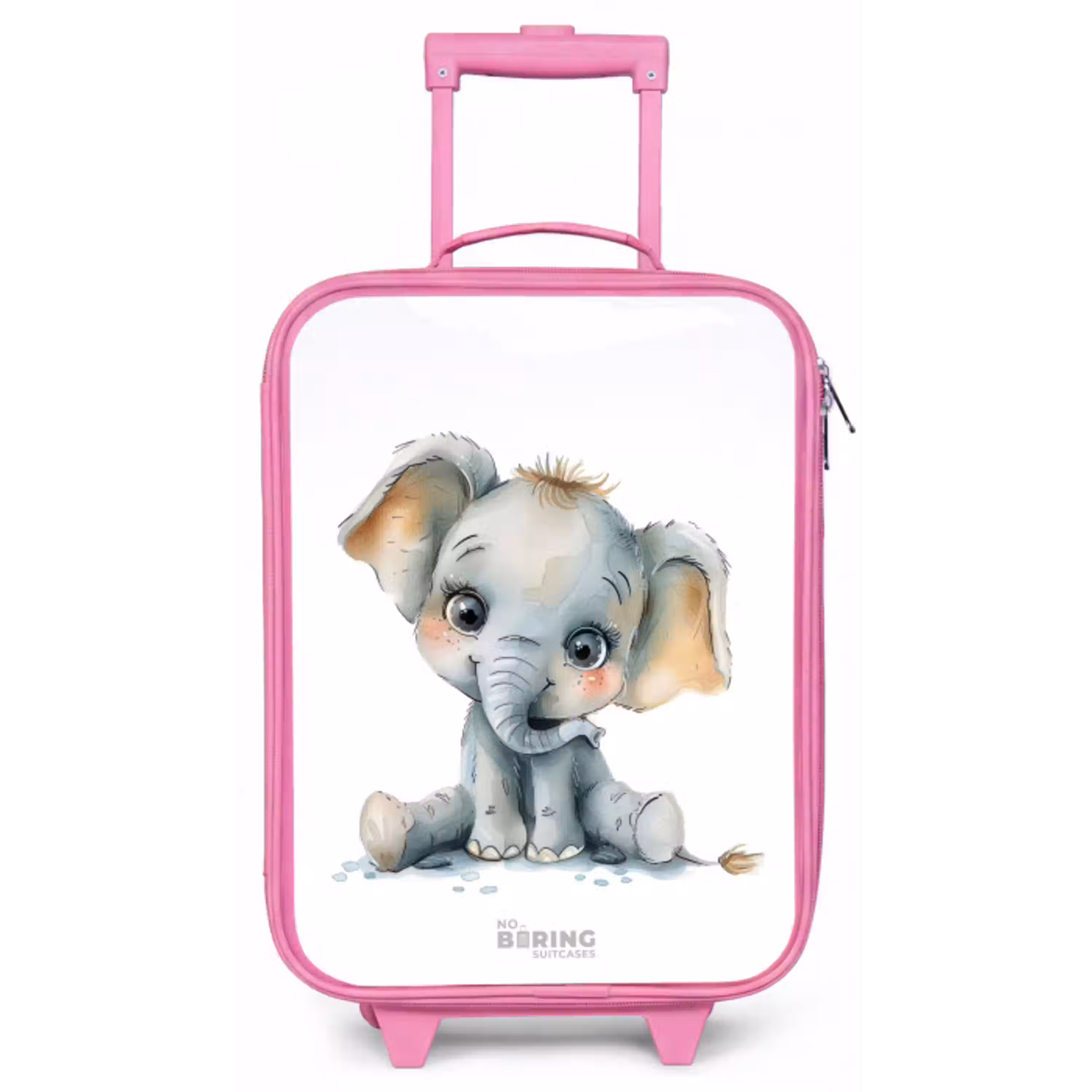 Baby olifant Kinderkoffer - Roze klein -zz3dotto