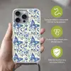Vlinders - Bloemen - Blauw - Botanisch Hoesje iPhone 16 Pro Max met koord klein 804 -sfeer2_NL