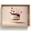Cheesecake - Eten - Roze - Taart Dienblad Rechthoek middel -z3d_shopping