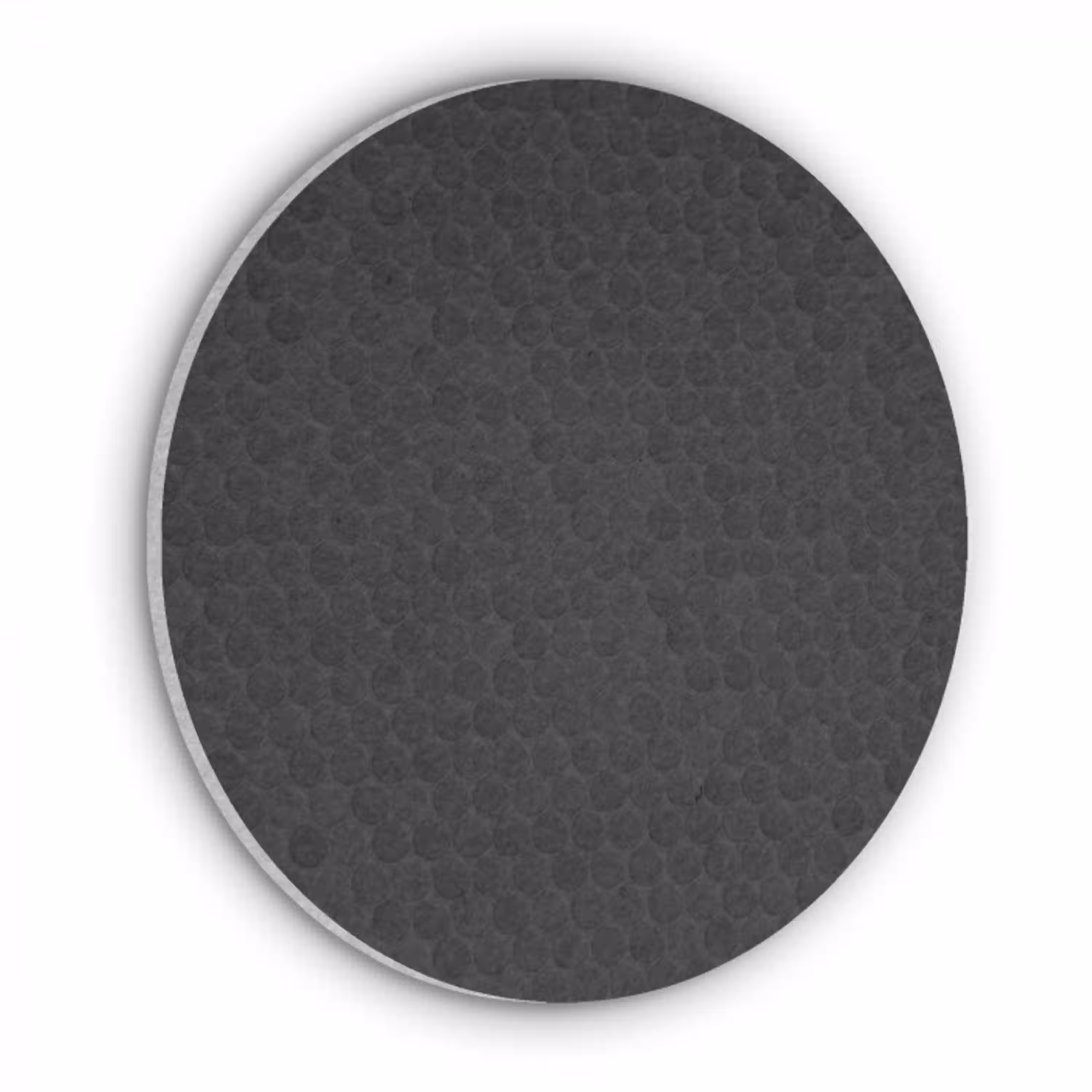 Penny - Tegel - Mat - Zwart Akoestische PET Vilt - Rond klein 838 -3d