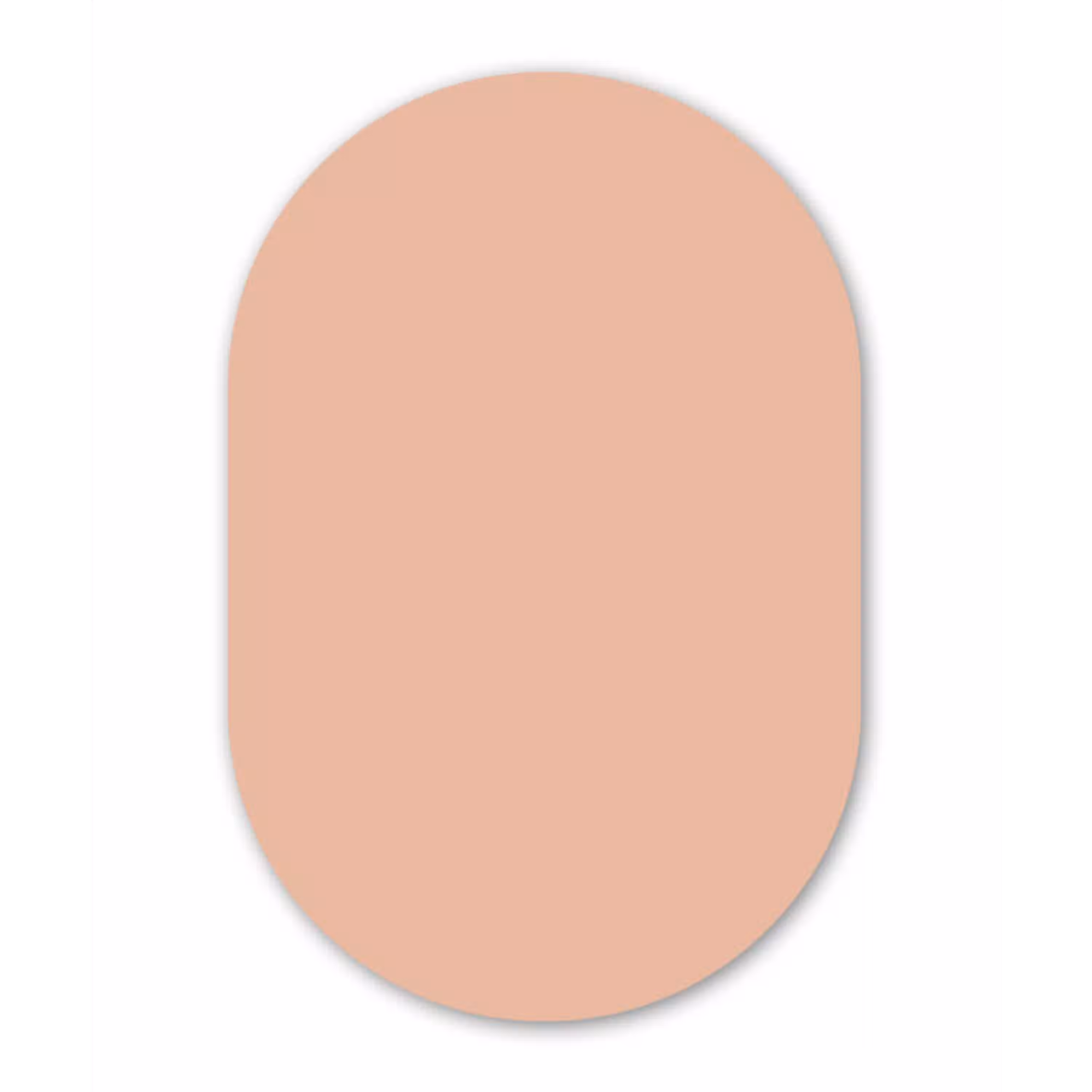 Blush - Terracotta - Nude Wandcirkel Ovaal Aluminium middel 839 -3d