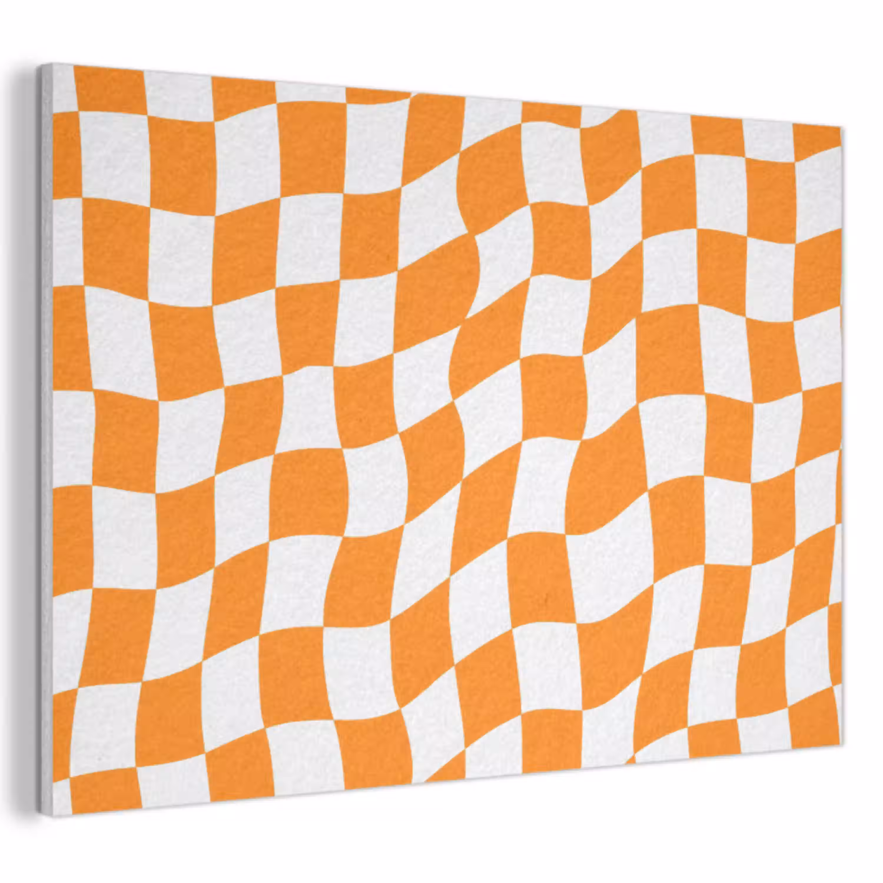 Golvend - Patroon - Oranje PET vilt klein 837 -3d