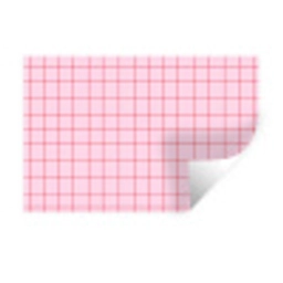 Raster - Patroon - Roze Muursticker klein 286 -3d