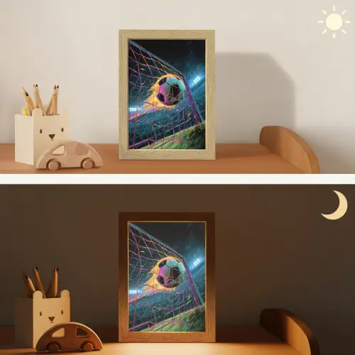 Goal - Voetbal - Vuur - Stadion Light Box met kabel klein -sfeer3_kind