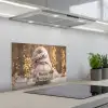 Kerst - Gnome - Bord - Kleurrijk keuken achterwand spatscherm klein -3d_schuin