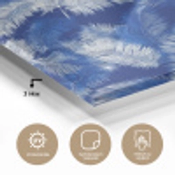 Palmblad - Patroon - Blauw plexiglas 5mm klein 11 -wsfeer2_DE