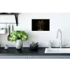Rode - Bloemen - Vaas Muursticker klein -keuken