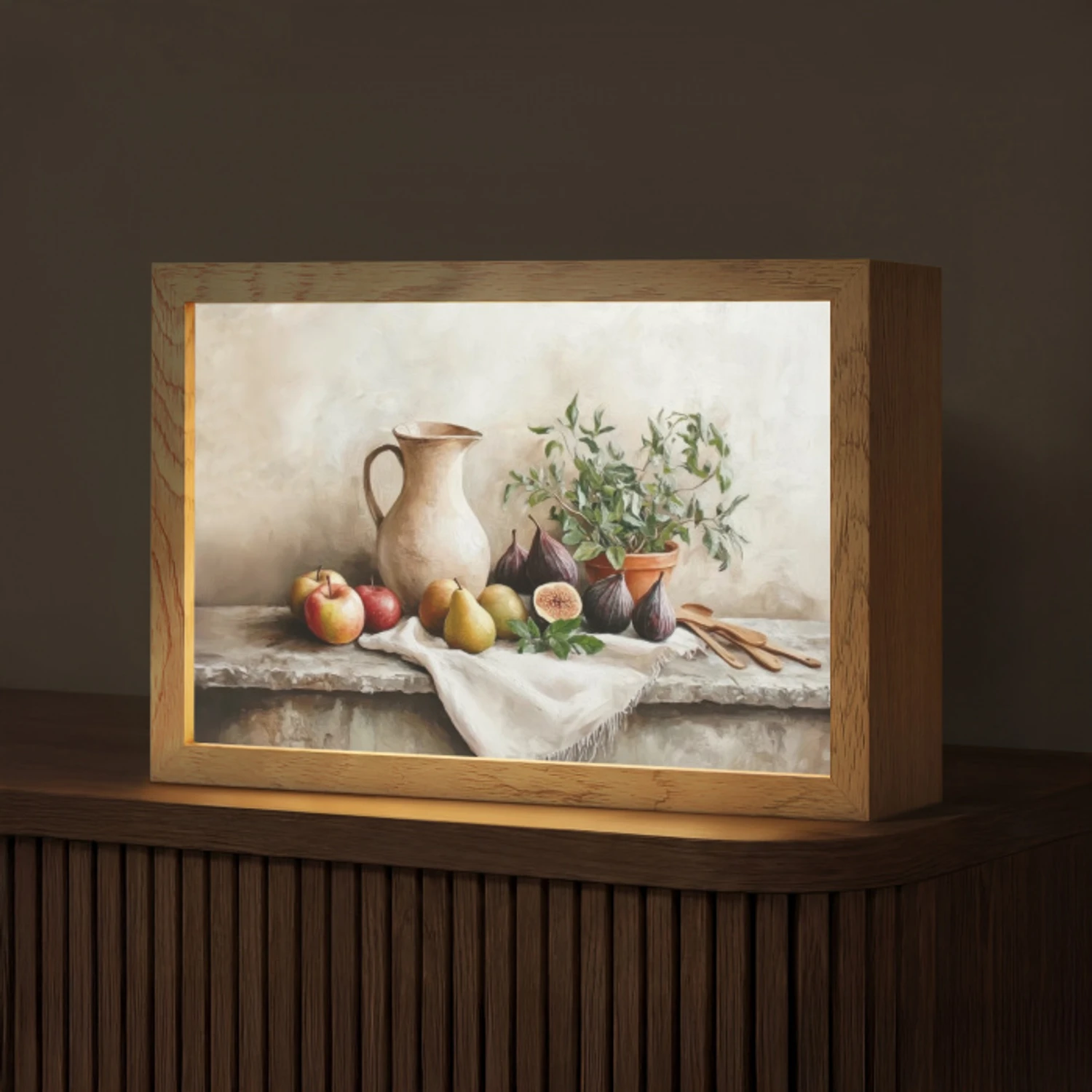 Fruit - Kruiden - Landelijk Light Box met kabel (Tafellamp) klein -z3d_website