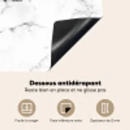 Klassieke Marmeren Eenvoud Inductie beschermer vinyl 3mm middel -usfeer4_FR