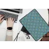 Symmetrisch - Patroon - Blauw laptophoes neopreen klein 279 -bureau