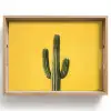 Cactus - Groen - Minimalistisch Dienblad Rechthoek middel -z3d_shopping