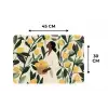 Vrouw - Mand - Citroenen - Bladeren Placemat vinyl groot -specs
