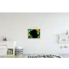 Bladeren - Groen - Geel - Verf - Jungle textielposter latten blank klein -kinderkamer
