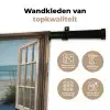 Doorkijk - Strandstoelen - Duinen - Zee - Natuur Wandkleed katoen klein -sfeer2