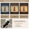Vrouw - Silhouet - Patronen - Sierlijk Light Box met batterij (Wandlamp) middel -USP_lichtkleurNL