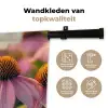 Bloemen - Paars - Bijen Wandkleed katoen klein -sfeer2