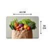Papieren - Boodschappen - Groente - Kleurrijk Placemat vinyl groot -specs