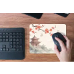Kraanvogel - Azië - Klassiek muismat rubber klein -toetsenbord