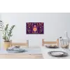 Kever - Felgekleurd - Bloemen - Bladeren Muursticker klein -eettafel