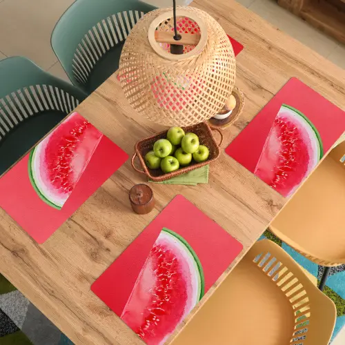 Watermeloen - Rood - Zomers Placemat vinyl groot -zzsfeer5_Kitchenyeah-website