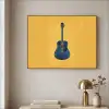 Gitaar - Akoestisch - Geel - Minimalistisch Textielframe zwart klein -sfeer2