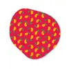 Roze - Mango - Blauwe - Streepjes Wandcirkel Organisch Forex 3mm klein 629 -3d