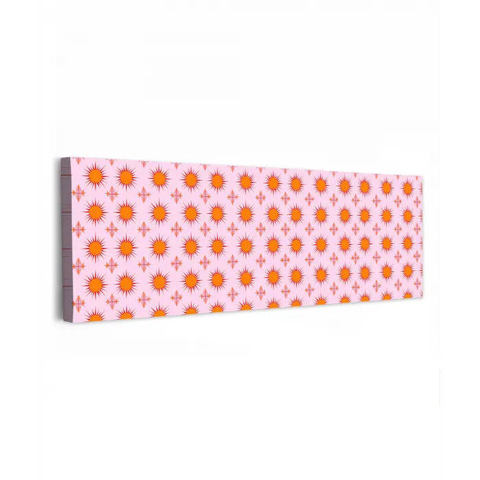 Zon - Patroon - Roze canvas 2cm klein 828 -z3d