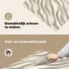 Diagonaal - Golven - Crème Inductie beschemer met haakjes klein 777 -ky-schoon-nl