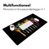 Lepels - Kruiden - Modern - Graffiti - Verf - Kleurrijk Muismat XXL klein -sfeer4