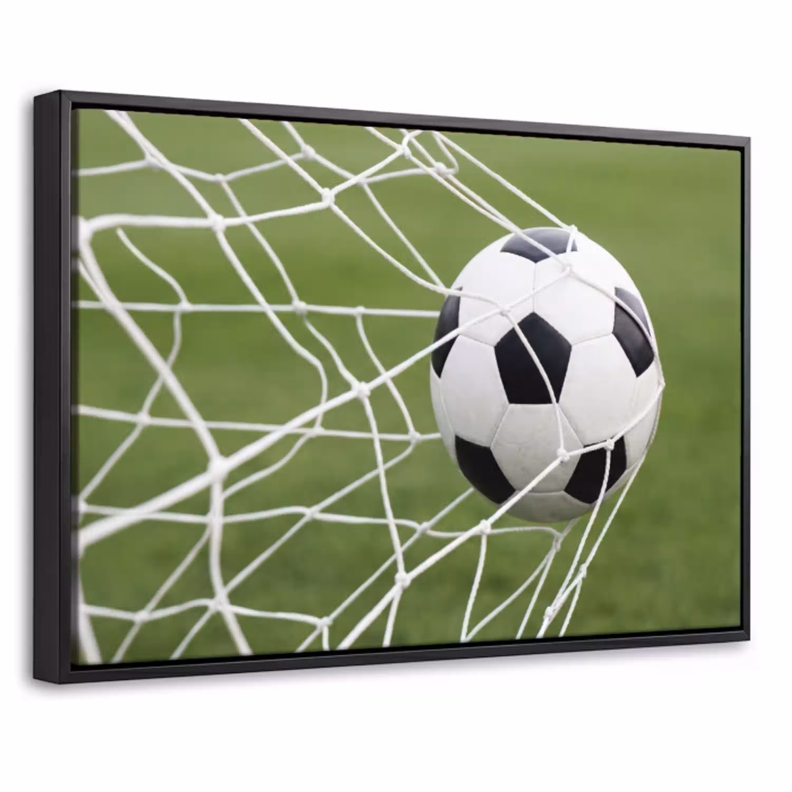 Voetbal - Goal - Net - Sport Canvas met baklijst klein -threedimensional_3d_global