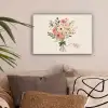 Bloemen - Quote - Beige - Lint canvas 2cm klein -sfeer1