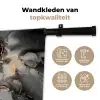 Grijs - Luxe  - Goud - Marmer Wandkleed katoen klein -sfeer2