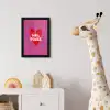 Girl power - Hart - Roze - Rood fotolijst zwart zonder passe partout klein -usfeer4_kinderkamer