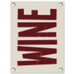 Wine - Red - Decoratie - Japandi tuinposter los doek klein -3d