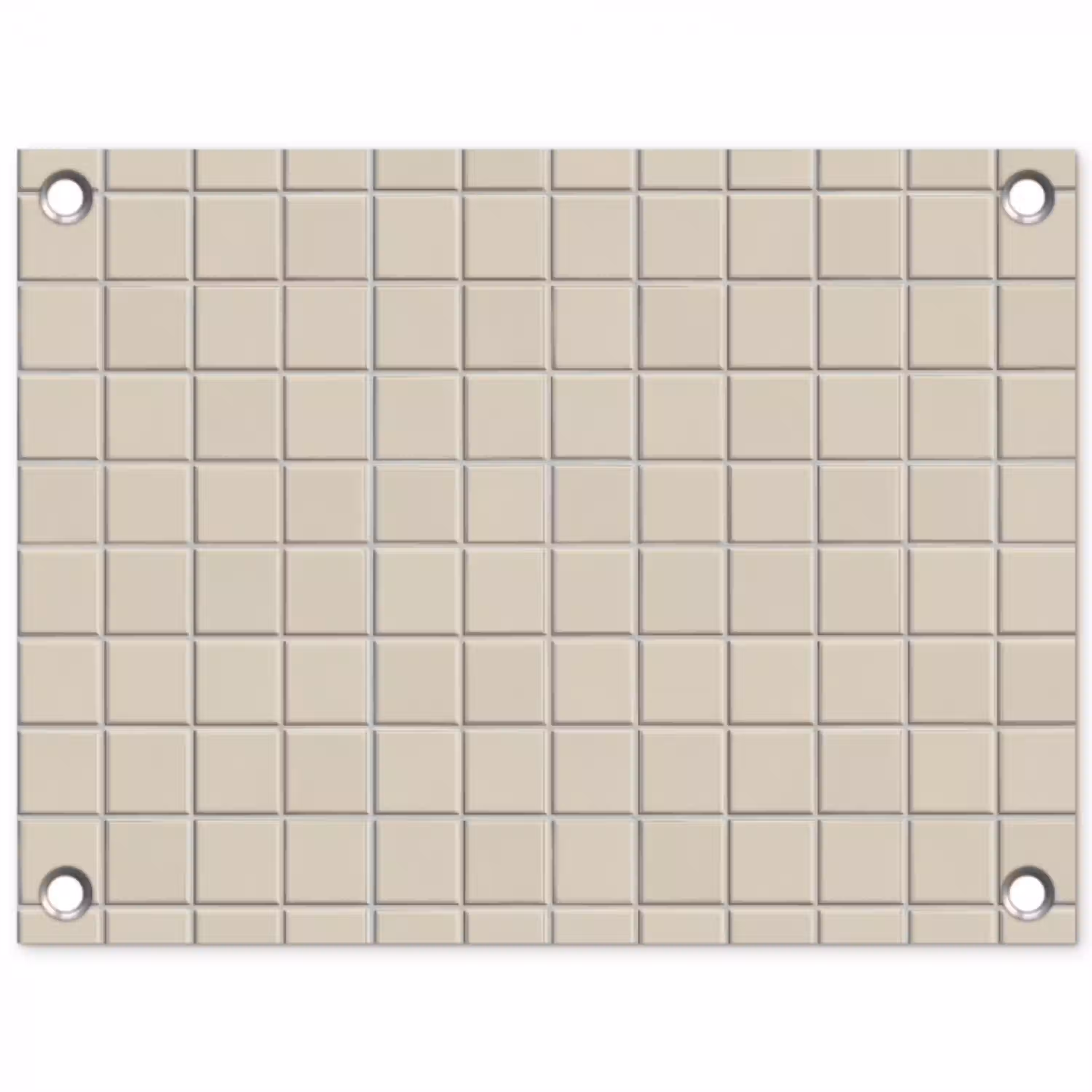Patroon - Tegels - Taupe tuinposter los doek klein 239 -3d