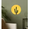 Cactus - Groen - Minimalistisch Wandcirkel behangsticker klein -sfeer2