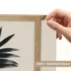 Palmblad - Subtiel - Groen - beige Light Box met batterij (Wandlamp) middel -USP_websiteprintNL