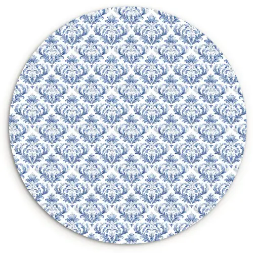 Frans - Citroen - Royaal  - Blauw - Wit Wandcirkel kunststof plaat 5mm dik klein 188 -3d