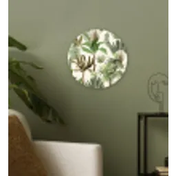 Jungle - Palmboom - Bananenplant - Kinderen - Natuur - Planten Wandcirkel kunststof plaat 5mm dik klein -sfeer3