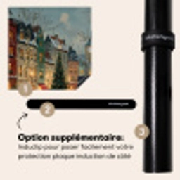 Kerstsfeer - Stadsplein - Kleurrijk Inductie beschermer vinyl 3mm middel -zzzzzzz-induclip_FR