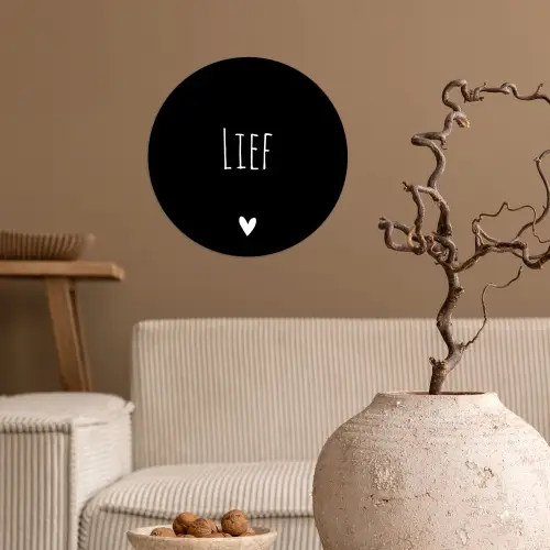 Spreuken - Lief - Quotes Wandcirkel behangsticker klein -sfeer1