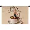 More espresso - Koffie - Eend Wandkleed katoen klein -zz3d