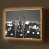 Bubbels - Proosten - Champagneglazen - Stadslichten Light Box met batterij (Wandlamp) middel -z3d_website